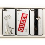 Wholesale iPhone 8 Plus / 7 Plus Diamond Studs Crystal Case (Giraffe)